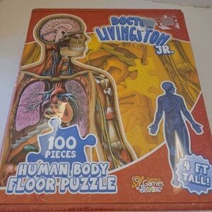 Doctor Livingston 4ft tall 100 pieces Human body Floor puzzles Never used Nwt
